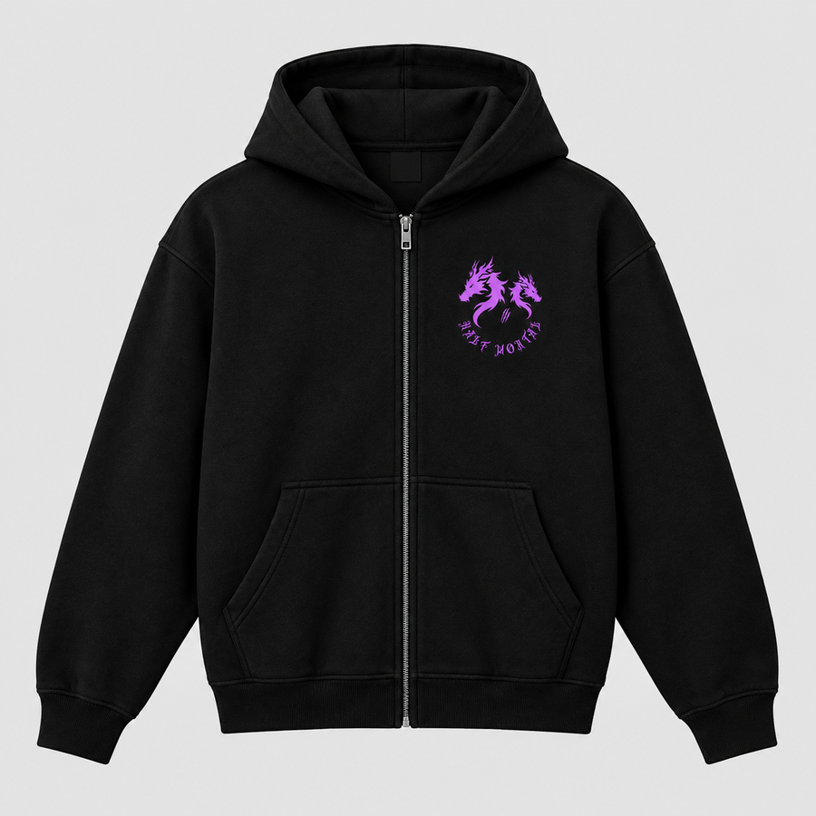 HALF MORTAL-Unisex Zip Hoodie (PREMIUM PAHARA HOODIES)
