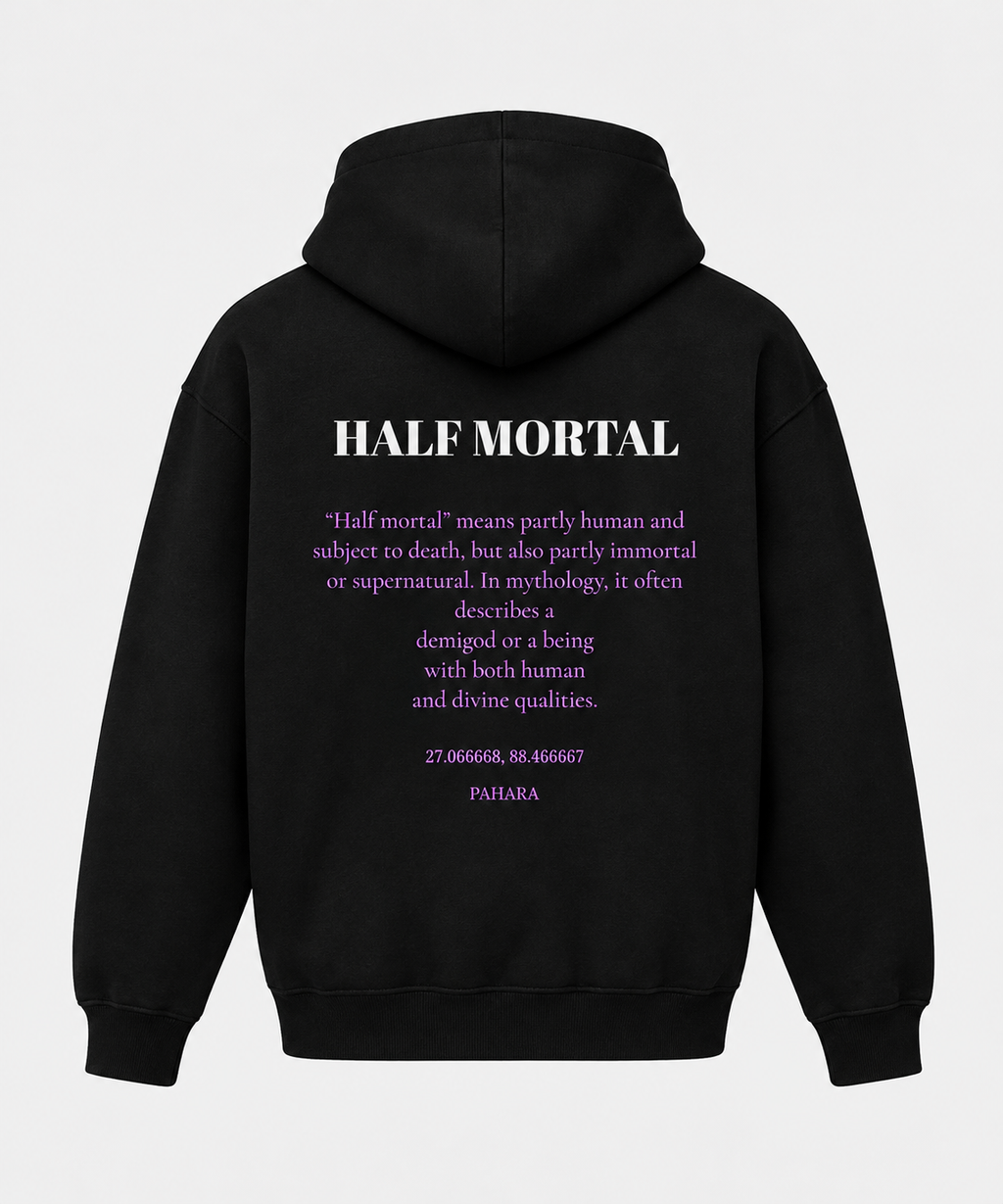 HALF MORTAL-Unisex Zip Hoodie (PREMIUM PAHARA HOODIES)