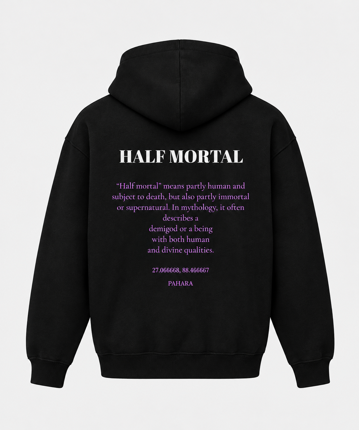 HALF MORTAL-Unisex Zip Hoodie (PREMIUM PAHARA HOODIES)
